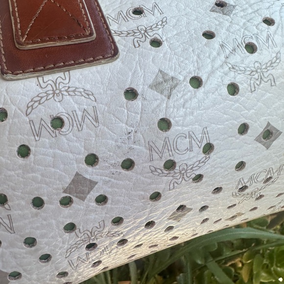 MCM limited edition perforated visetos handle bag - Picture 10 of 12